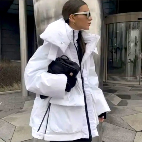 Rare UNIQLO +J Jil Sander Hybrid Down Short Coat OFF WHITE (US S)NEW -ON HOLD - Picture 1 of 9